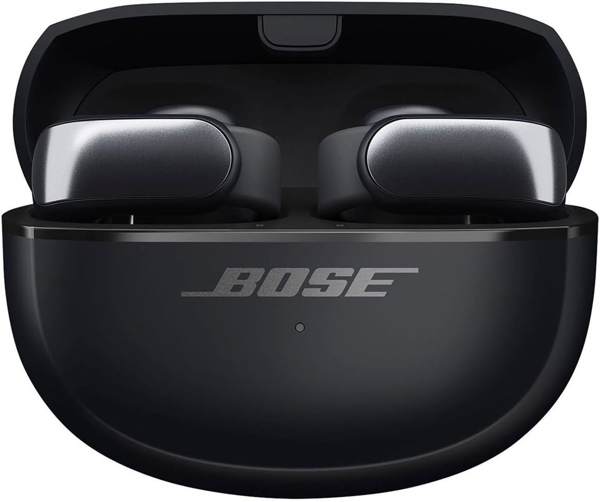 Bose New Ultra Open Earbuds with Immersive Audio, Open Ear Wireless Clip on Earbuds for Comfort, OpenAudio for Awareness, Up to 48 Hours of Battery Life with Green Extreme Portable Charger