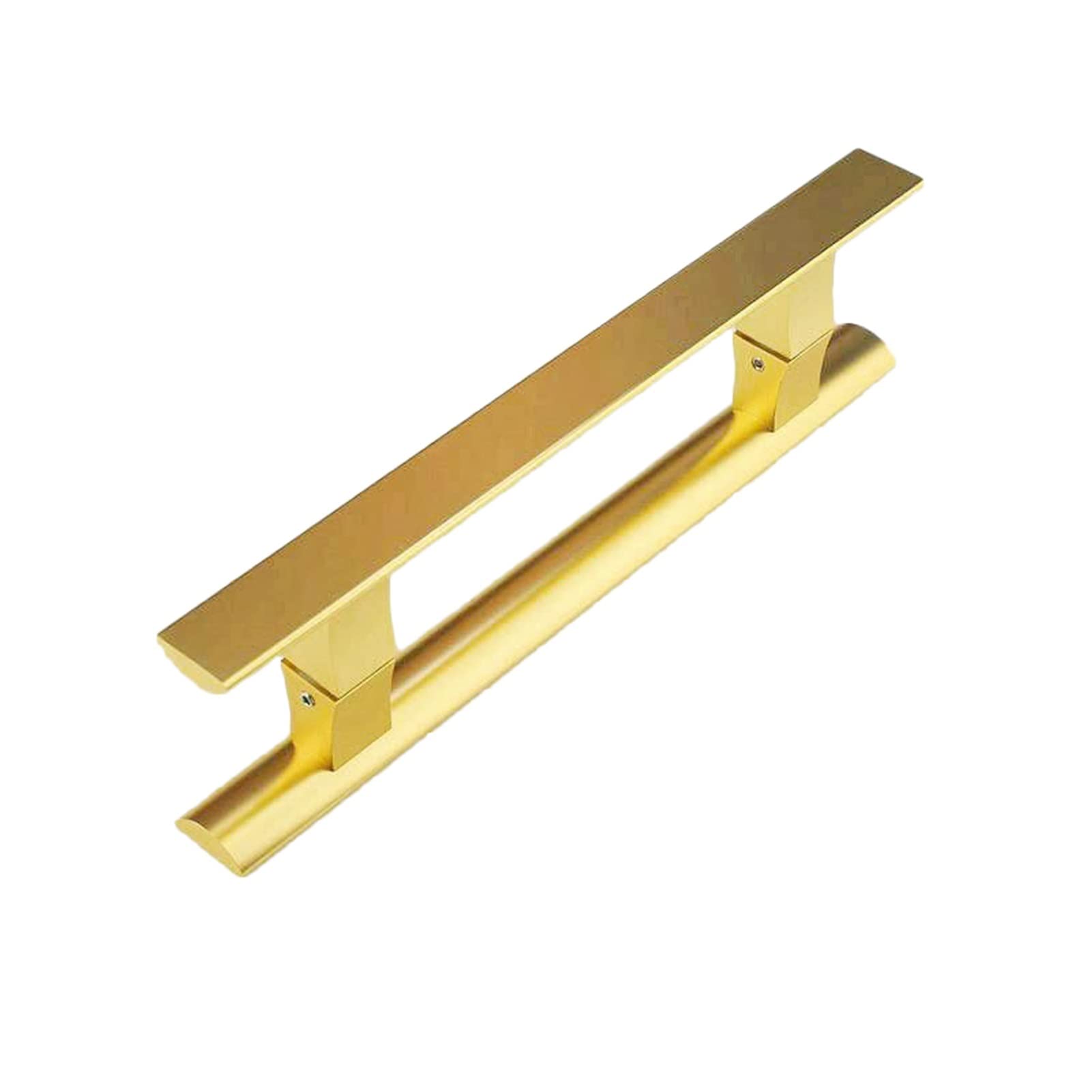 Poignée de porte en verre aluminium or mat sans rouille pour bois