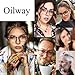 Oilway Blue-Light Blocking Glasses Computer Reading/Gaming/TV/Phones Glasses Fashion Anti Eyestrain UV Glasses for Women Men