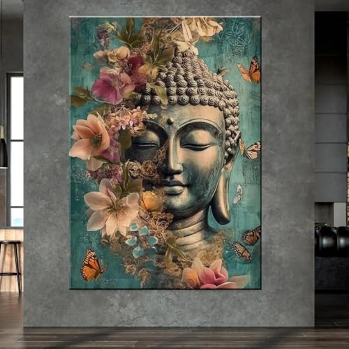 Portrait bouddhiste peinture sur toile pour chasser le stress