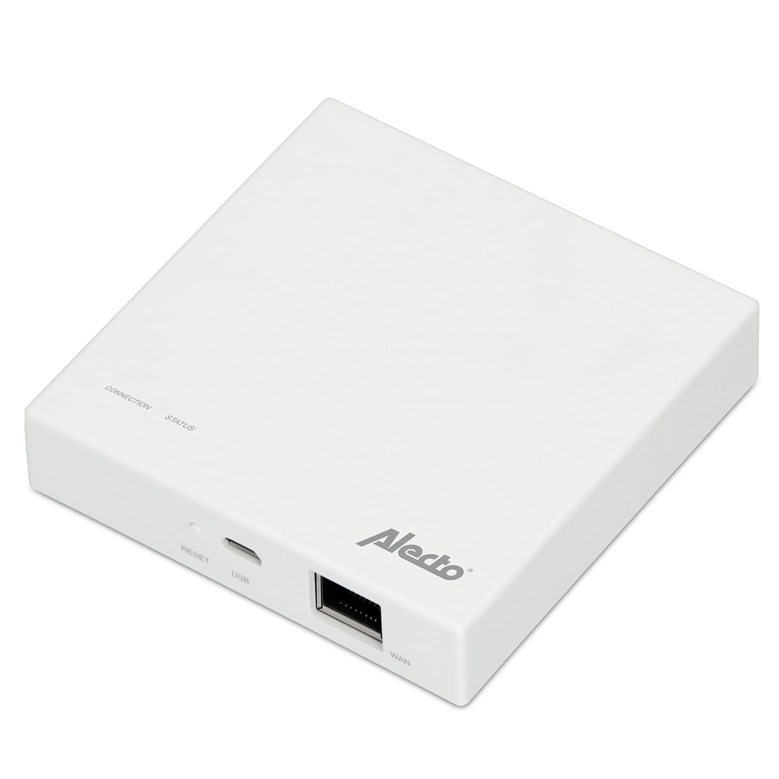 Alecto SMART-BRIDGE10 Passerelle Zigbee - hub domotique pour Maison Intelligente, Compatible capteurs Zigbee, contrôle Via appli Smart Life iOS/Android, Connexion sans Fil sécurisée