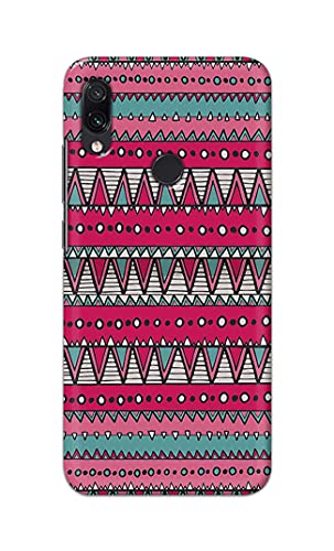 Image of Printed Hard Back Cover Case for Mi Redmi Note 7 | Mi Redmi Note 7 Pro | Mi Redmi Note 7S Back Cover (Geometric Vintage Pattern) -1803