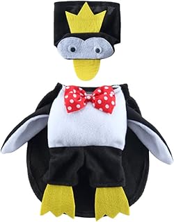 Ipetboom 1 Set Pet Transformation Costume Cat Penguin Costume Halloween Godfather Cat Headbands Halloween Pet Dress up Halloween Costume Party Dog Clothing Christmas Dog Hat Polyester