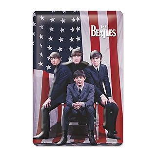 Plaque en métal The Beatles – Drapeau des États-Unis – Signe métal The Beatles – US Flag – Fab Four – Décoration Murale… - Les Beatles, Paul McCartney, John Lennon, RIngo Starr, George Harrison