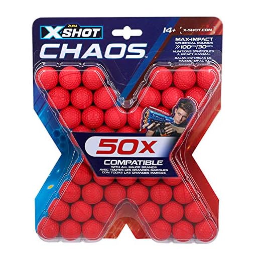 X-Shot - Pack 50 Pelotas Munición X-Shot Chaos (46275)