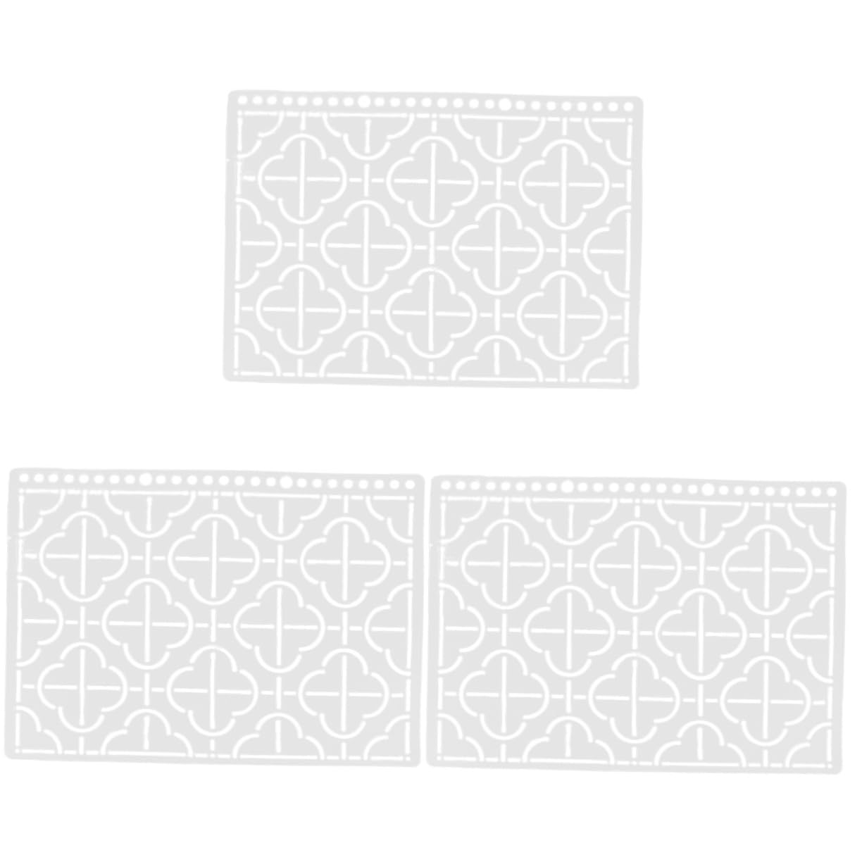 TEHAUX 3stücke Patchwork Quilting Vorlage Schablone Für Näharbeiten Quilting Stencil Zubehör Für Kreative Nähprojekte Und Patchwork-arbeiten