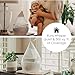 Crane White Drop 4 in 1 Ultrasonic Cool Mist Top Fill Humidifier with Sound Machine, 1 Gallon Tank, For Large Rooms, Clear and White, Baby Nursery Humidifier