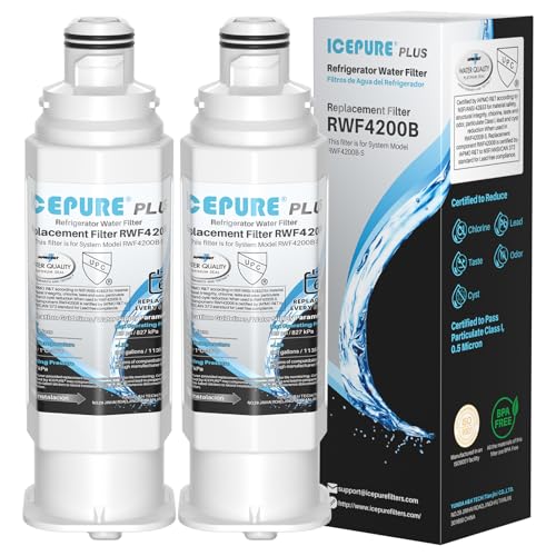 Image of ICEPURE PLUS DA97-17376B NSF /ANSI 53 & 42 Certified Remove Lead Refrigerator Water Filter, Replacement for Samsung HAF-QIN /EXP, DA97-08006C, RS22T5201SR, RF28R7201SR, RF28R7351SG RF32CG5400SR, 2PACK