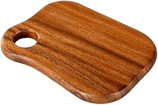 Wood Cutting Board, 4 Seize Reversible Anti-Scratch Wooden Chopping Board with Hang Hole for Meat, Cheese, Vegetables, Fruits, Bread