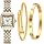 Women's Roman Dial Bangle Watch Stainless Steel Bracelet Set Ladies Wrist Watch - 8