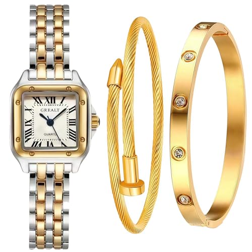 Montre femme vintage avec bracelet fin cuir et cadran à chiffres romains