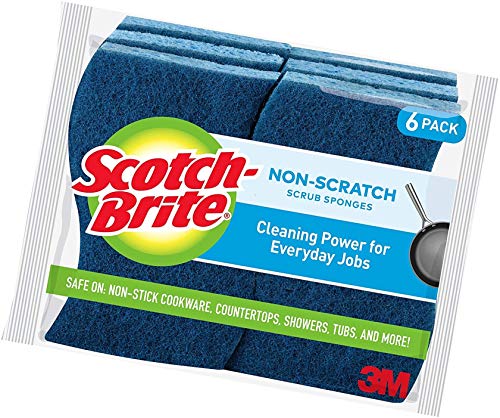 Scotch-Brite Non-Scratch Scrub Sponges, 6 Scrub Sponges - 1 Pack