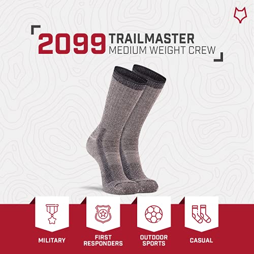 Image of Men's Trailmaster Medium Weight Crew Hiking Sock