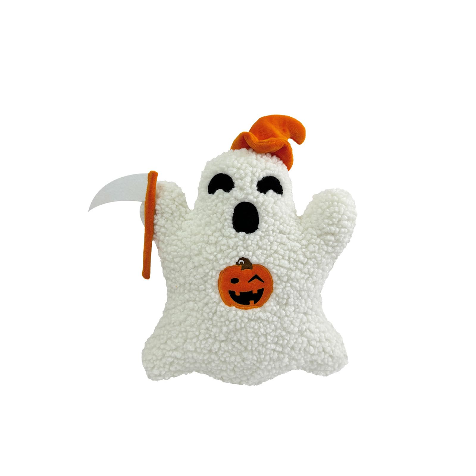 Tsophreniq Halloween Pumpkin Ghosty Plushie Cushion for Boys and Girls Comforting Stuffed Birthday Christmas Cushion