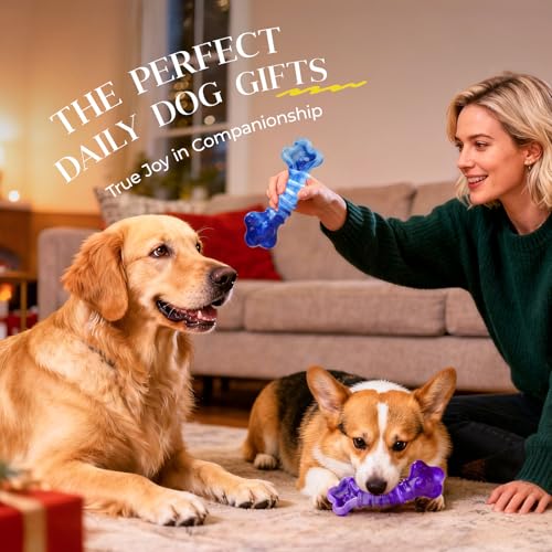 2-Pack Indestructible Dog Toys for Aggressive Chewers - Use Code JKWMYVK8