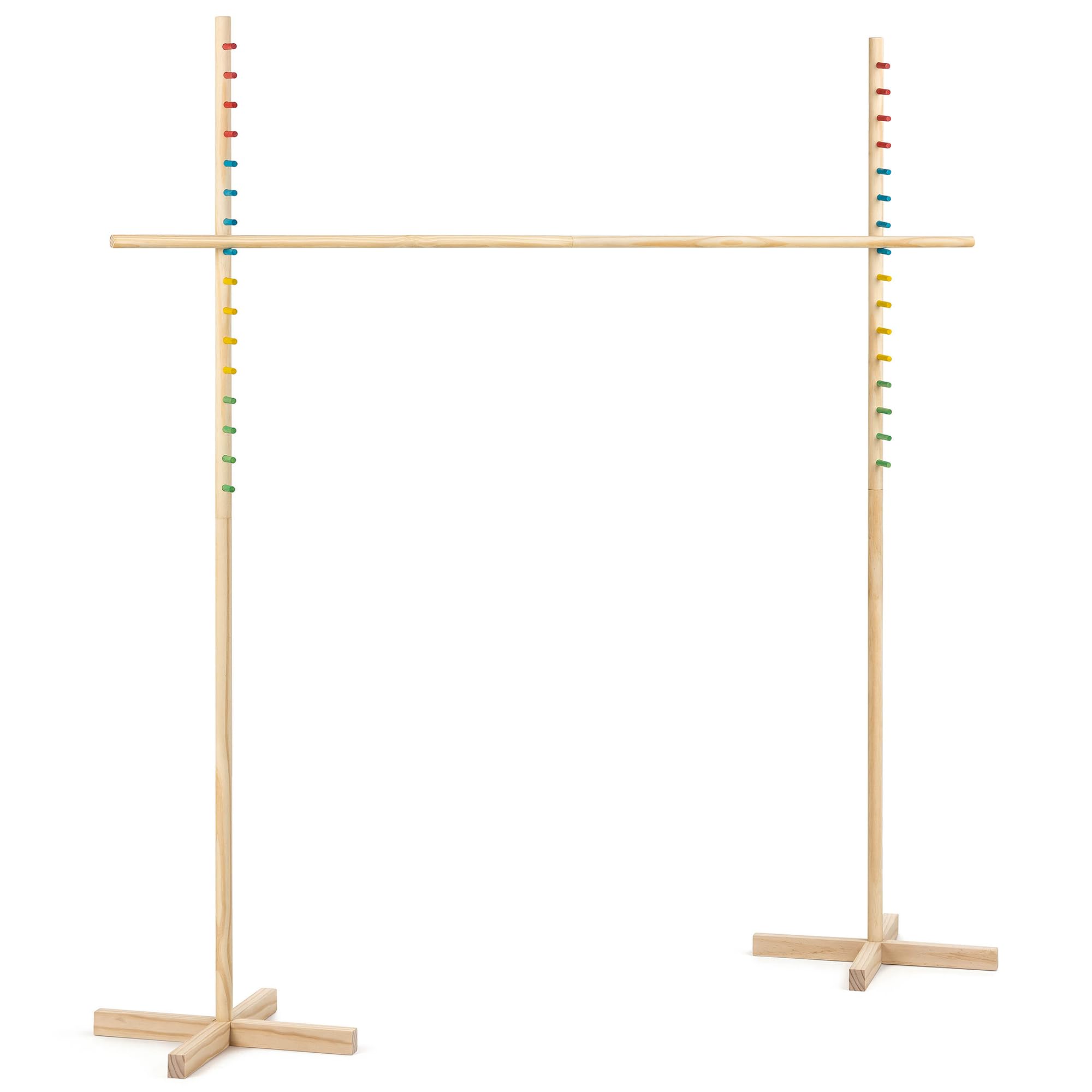 Limbo - Classic Game, Wood Set, Test Flexibility & Balance, in-Outdoor Play, Travel Bag, Party & Backyard Activity, Family Age 3+