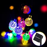 IP44 Wasserdicht & Einfach zu Installieren: Die Solarglobusleuchten halten jedem Wetter stand, einschließlich starkem Regen und Schnee. Keine Verkabelung, keine Stromkosten. Wand, Fenster, Tür, Boden, Decke, Gras, Weihnachtsbaum oder Gebäude anbringen. Verleihen Sie Ihrem Ort eine perfekte Atmosphäre.