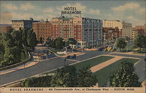 Hotel Braemore Boston, Massachusetts MA Original Antique Postcard