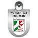 Produktbild Einsatzschild für Windschutzscheibe incl. Saugnapf - WUNSCHTEXT...Eigener Text - Wappen nach Wahl - 309470 Farbe Region Nordrhein-Westfalen
