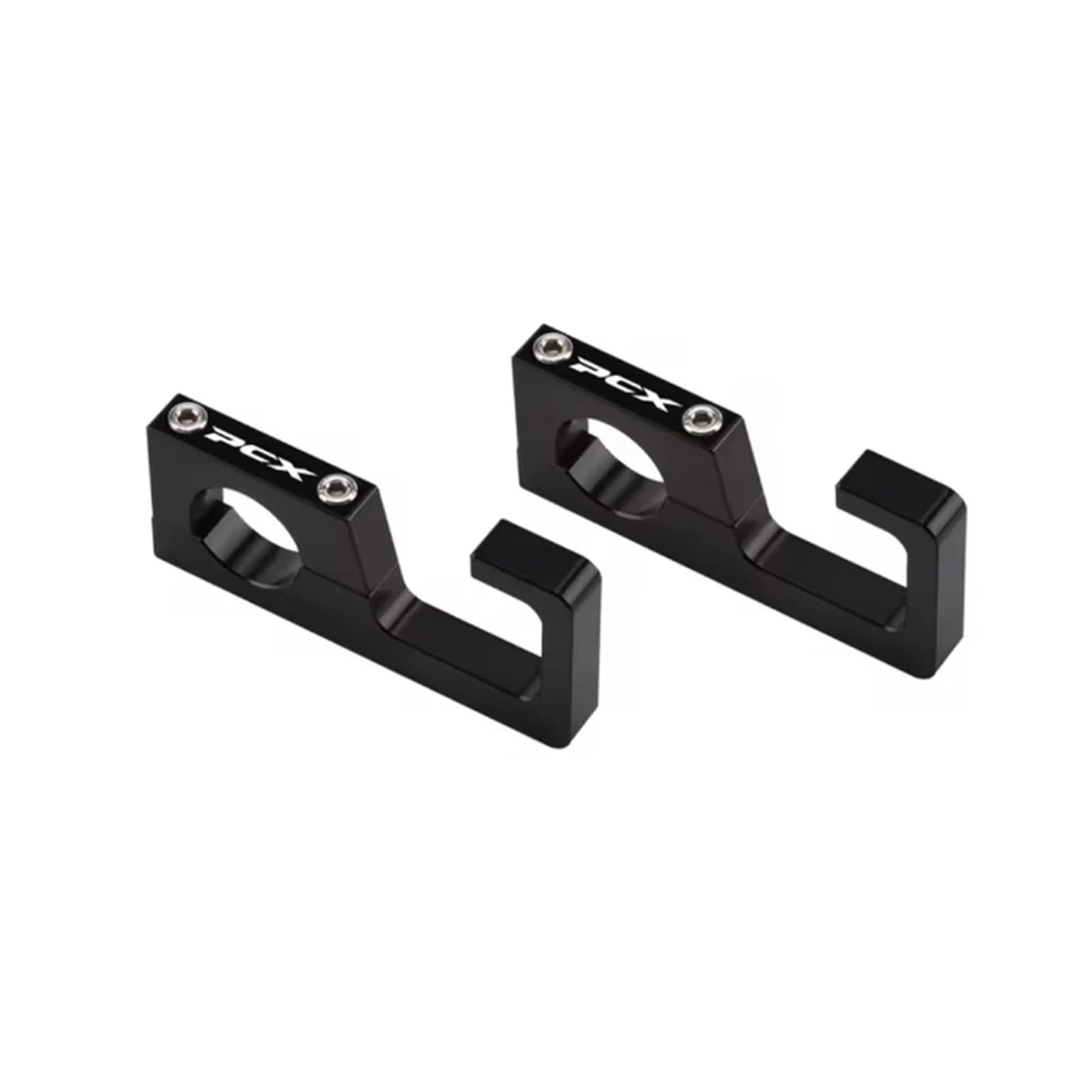Auytcin 2Pc Black Bike Hook Storage Hook For Hon@&Da Pcx125 Pcx150 Pcx160 Pcx 160 Pcx 150 Pcx125 22Mm Motorcycle Helmet Hook Luggage Bag Hook Holder Hanger Hooks(2Pc Black)