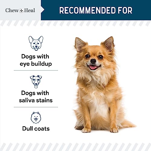 Chew + Heal Labs Pet Tear Stain Remover for Dogs - 120ml (4oz) Water-Based Dog Eye Wash & Cleaner - Dissolves Gunk & Buildup - Aloe Vera & Cucumber Extract - Image 5