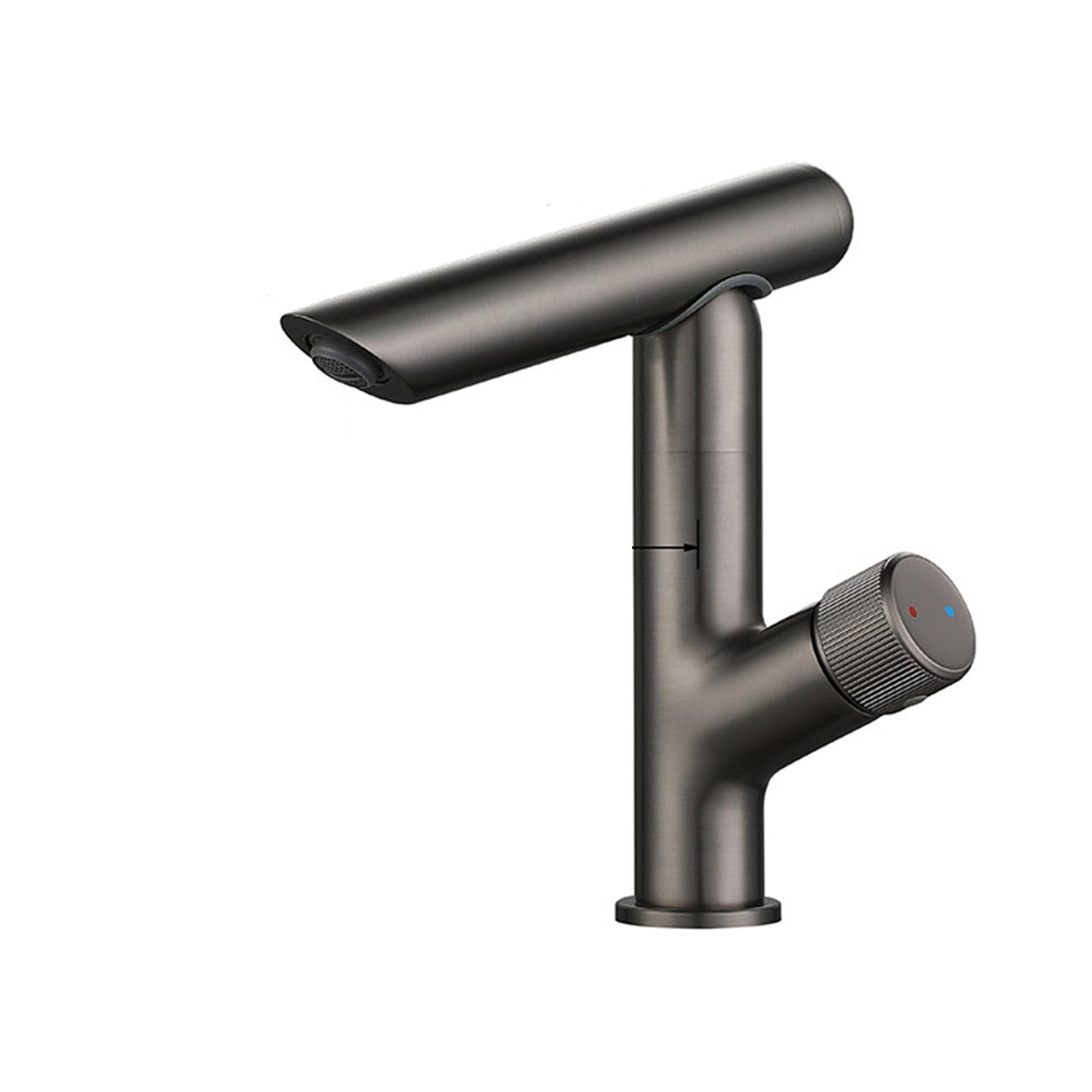 Grifería de lavabo de baño en latón macizo con diseño ergonómico sentado