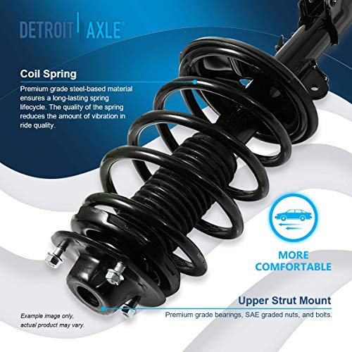 Image of Detroitaxle - Front Struts + Inner Outer Tie Rods + Sway Bar Links + Lower Ball Joints Replacement for Toyota Sienna [7-Passenger Models] - 10pc Set
