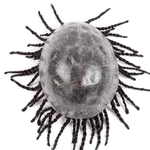 Perruques pour hommes dreadlocks postiche cheveux humains torsadé - 4