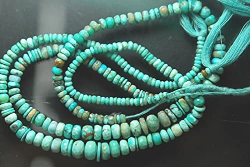 Turquoise Arizona Sleeping Beauty naturelle en rondelles pour éviter les fausses pierres