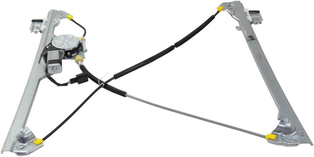 For Chevy Silverado 1500 / 1500-Classic / 2500 / 2500 HD / 2500 HD-Classic / 3500 / 3500-Classic Window Regulator Assembly 1999-2007 Passenger Side | Front | Power | Cable Type | GM1351110 | 19179942