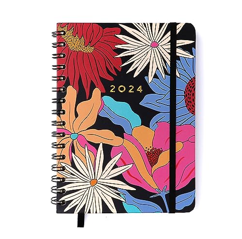Agenda Planner Wire-O 2024 Pólen Semanal Notas A5 Tropicália Preto, Cicero