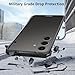 Hiooloon for Galaxy S25 FE Metal Bumper Case Frameless, Slim Fit No Back No Frame Backless Metal Bumper 4 Corners Shockproof Wireless Charging Compatible Heavy Duty Protection (Black)