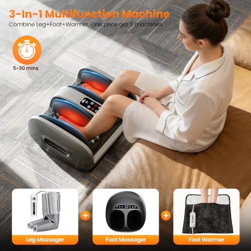 Image of Foot Massager with Heat & Cold for Feet, Leg and Arm, Gift for Men & Women