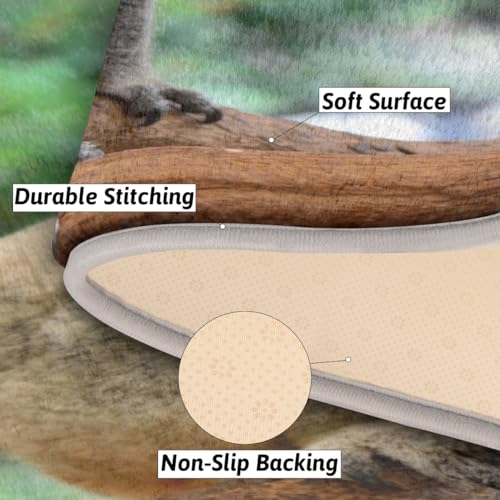 Tapis antidérapant TropicalLife absorbant et moelleux pour salle de bain