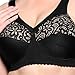 Glamorise Full Figure Plus Size MagicLift Cotton Support Bra Wirefree #1001 Black