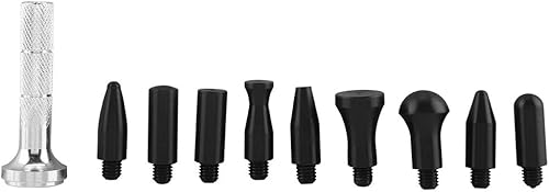 Kit de eliminación de abolladuras, bolígrafo de reparación de abolladuras sin pintura, herramientas de derribo, bolígrafo con cabezales de goma,