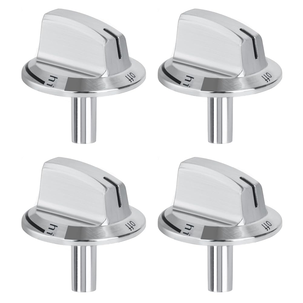 Rdjumpdjo 4 PCS Upgrade 5304525746 Long Stem Stove Knobs Replacements, Compatible Stove Range Oven Knobs