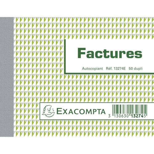 Exacompta, Manifolds Factures, 50 hojas autocopiants – bajo pelícu