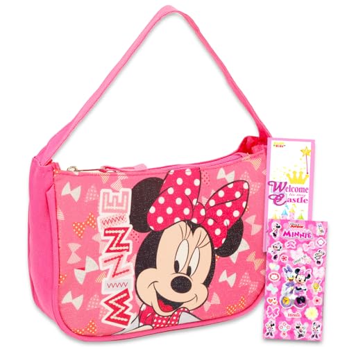 Disney Minnie Mouse Purse for Girls - Dress-Up Bundle with Stylish Girls Handbag Plus Stickers More | Minnie Mouse Accessories