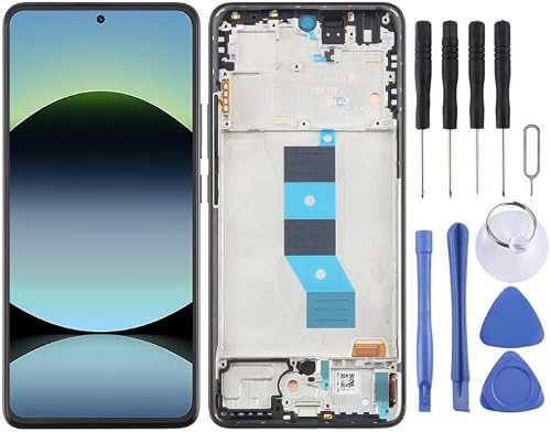 Lcd Screen Digitizer Full Assembly With Frame For Note 14 5G (India) - Black