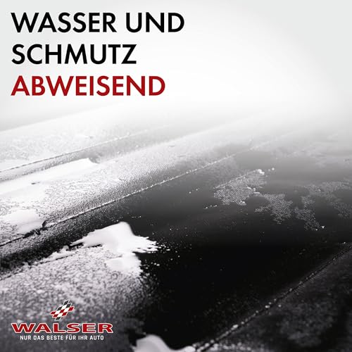 Walser Ladekantenschutz Matte, Universal Stoßstangenschutz Hund, Hund Kofferraum Schutz, Stoßstangen Kofferraummatte universal, Kofferraum Kantenschutz, Stossstangenschutzmatte Hund 80x64cm schwarz