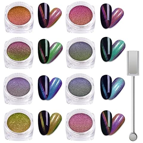 Laza Cat Eye Chrome Nail Powder Cover