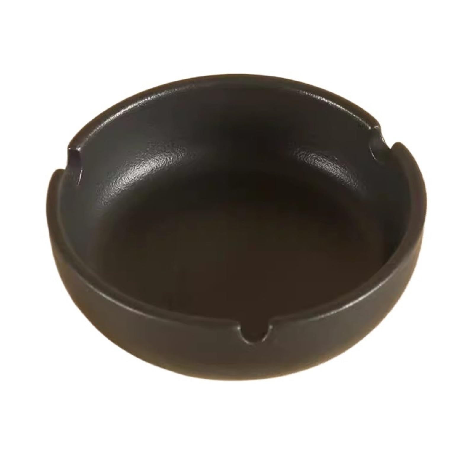 Zhaoj24-05 Cigar Ashtrays Small Circular Ceramic Ashtray For Home Useliving Room Hotel(Black)