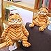 WOOCARE The Cat Plush Doll 11.8 in Garfield Plush Orange Cat Plush Animals Toy Boys Girls Children Christmas Birthday