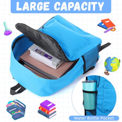 Paterr 24 Pack Backpack Bulk 17" School Backpacks Lightweight Book Bag in Bulk for Student Kids Travel Camping (Assorted Colors)4