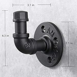 3packindustrialstylerobetowelhookwallmountedmetalironpipecoathangerhatholderbagrackforbathroombedroomkitchenrustfreeblack Urban Country Home Decor 3 pack industrial style robe towel hook wall mounted metal iron pipe coat hanger hat holder bag rack for bathroom bedroom kitchen rust free black urban country home decor