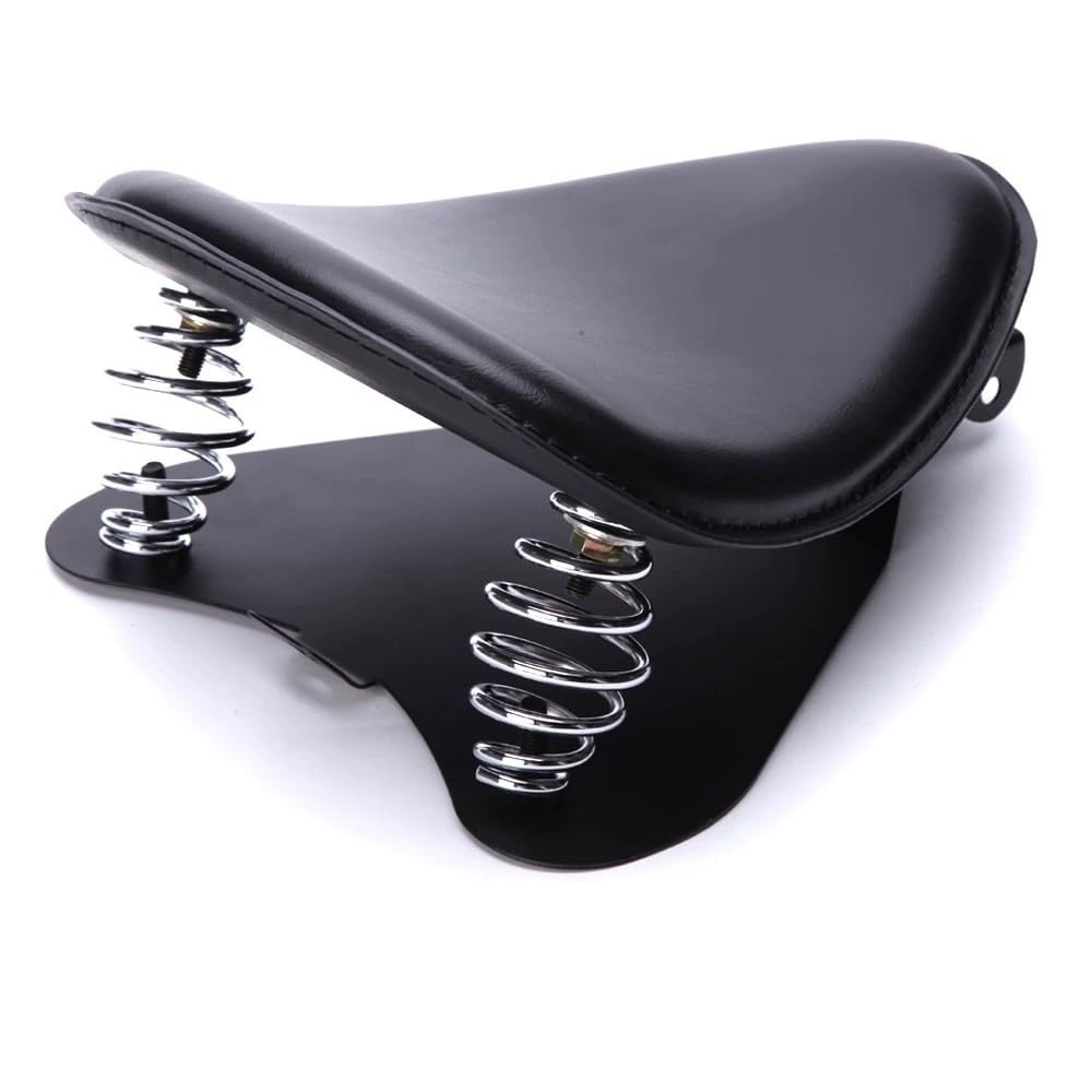 Asiento individual de conductor para motocicleta Bobber con soporte resortes 5