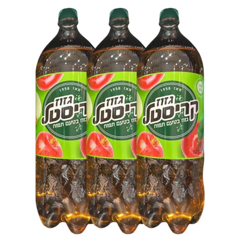 Kosher Crystal Israeli Apple Soda 2L, Pack of 3
