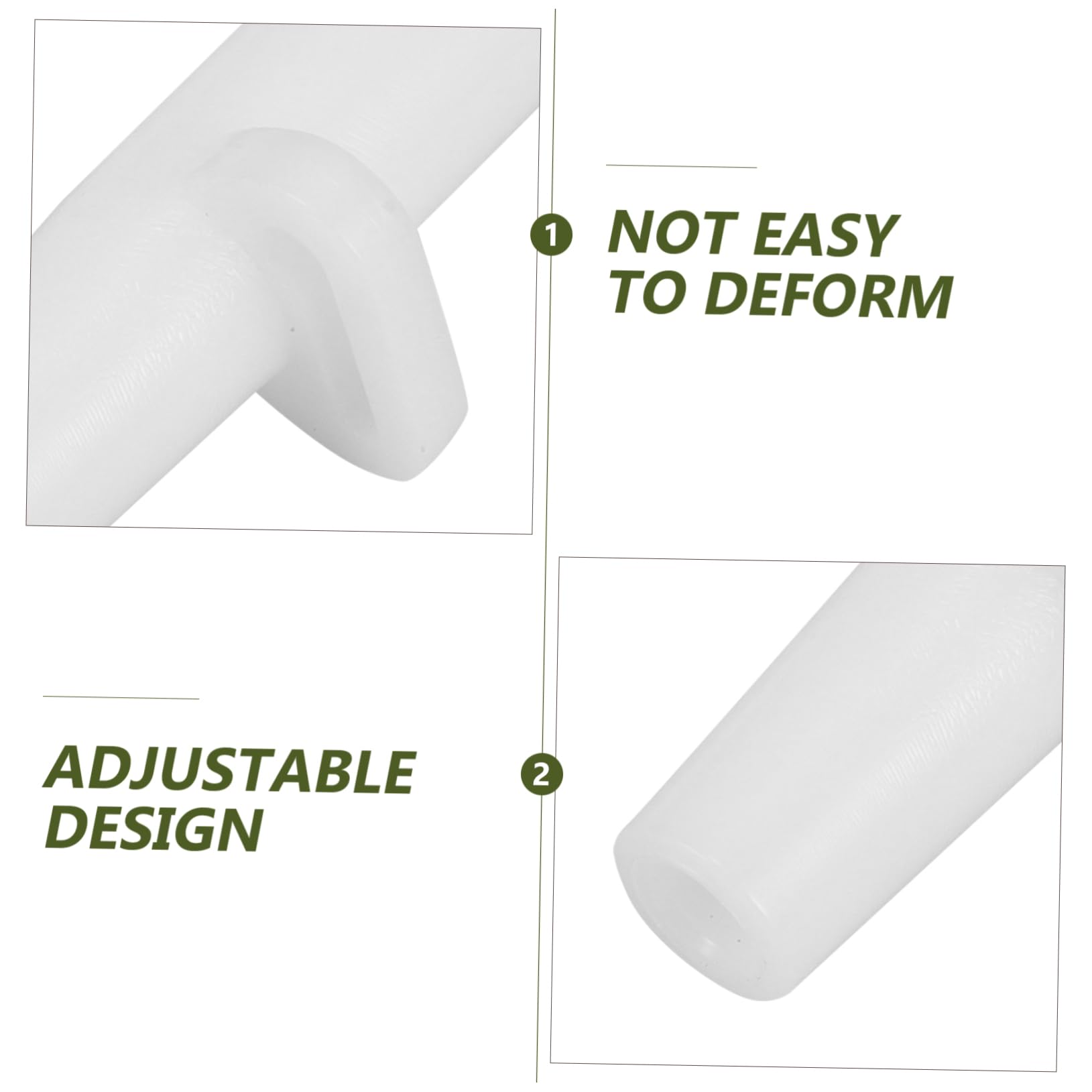 Mikikit Couvre-Pieds De Tente Portable Canne À Pêche Connecteur De Pôle Adaptateur De Poteau Extérieur De Liaison Poteaux Blanche Plastique