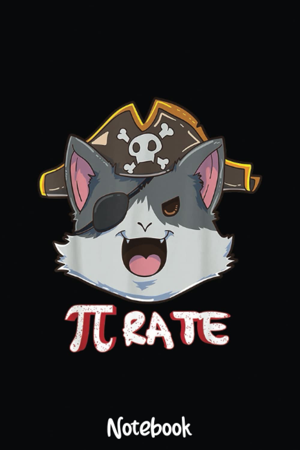 Anime Cat Pirate Pi Math Mathematics Mathematician Notebook: Graph Paper Notebook, Grid Paper for Math and Science Students, Quad Ruled 4x4 110 Pages, 6x621